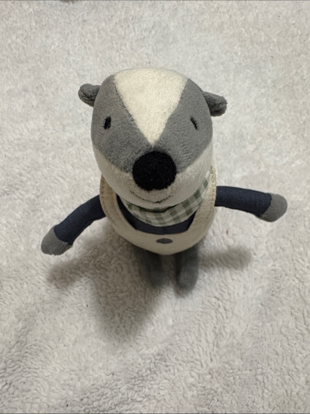 Jellycat Little Rambler Badger Rattle - Picture 3 of 7